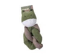 Juguete molar para perros de interior, juguete para perros de interior, masticador agresivo, resistente a la molienda, juguete interactivo de animales de dibujos animados para perros pequeños