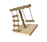 Juguete molar perca para pájaros, columpio molar para picos y dientes, escalera para el cuidado de los dientes, juguete de madera de loro