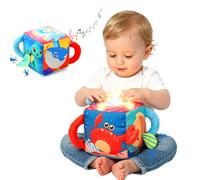 Juguete Montessori Bebe 6-12 Mese, Caja Interactivo Sensorial Música Luces