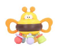 Juguete Mordedor con Sonajero para bebé 3 en 1, Bolas de Masaje de Encías de Colores, Juguete Sensorial de Dentición de Silicona Suave para Educación Temprana con Material Ligero