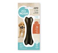 Juguete mordedor para cachorro Zeus Nosh Flexible, Hueso, Beicon , 15cm