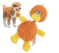 Juguete mordedor para cachorros - Suministros para mascotas de terciopelo suave de felpa, juego de masticar con chirridos, juguete de estimulación mental, ejercicios de aparcamiento al aire libre