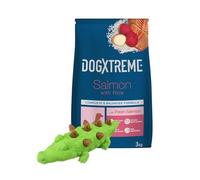 Juguete Mordedor Tootoy! + 3 kg Pienso Dogxtreme Adult Mini Salmón para perros ¡Pack Ahorro!