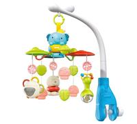 Juguete móvil para cuna de bebé, con luz, proyector, Bluetooth, móvil giratorio musical con sonidos de piano, control de volumen, temporizador y 3 opciones de montaje, se adapta a la mayoría de cunas