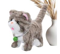 Juguete musical de gato genérico | 18 centímetros interactivo, gato eléctrico musical hablando, regalo para niños amantes de los gatos, Navidad, cumpleaños