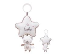Juguete musical para bebé - Sonajero de conejito colgante con de música relajante | Muñeco de peluche suave de para cunas, moisés y cochecitos | Juguete sensorial suave para recién nacidos y