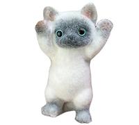 Juguete para aliviar el estrés | Juguete antiestrés para Gatos de 8 x 4 Pulgadas, Lindos Juguetes sensoriales para Gatos, realistas, 3D, Alivio del estrés, Gatitos Kawaii Suaves, Fidget Squeeze, CREA