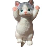 Juguete para aliviar el estrés | Juguete antiestrés para Gatos de 8 x 4 Pulgadas, Lindos Juguetes sensoriales para Gatos, Alivio del estrés en 3D Realista, Gatitos Kawaii Suaves, Fidget Squeeze, CREA