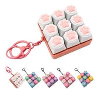 Juguete para ansiedad con teclado de 9 teclas, juguetes de descompresión para adultos y niños, diseño colorido para aliviar el estrés, juguete de escritorio para el hogar, oficina, escuela, llavero