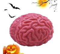 Juguete para apretar el estrés del cerebro - Accesorio de látex de Halloween - Novedoso entrenador de mano de broma | Decoración de fiesta de terror, escenario, alivio, entrenamiento, agarre, fuerza