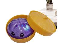 Juguete para apretar moño con purpurina, bola sensorial antiestrés, juguete para moño de 3.35 x 2.17 pulgadas con textura suave, juguetes antiestrés de gel resistente, aliviador de estrés con diseño b