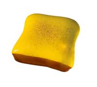 Juguete para Apretar - Silicona 11x11cm | Pan Blandito Anti-Estrés | Objeto Sensorial Elástico hacia Relajación, De Ansiedad Y Terapia De Mano