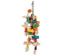 Juguete Para Aves Flamingo De Madera Multi Aro Arcoíris De 35 Cm