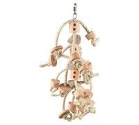 Juguete Para Aves Flamingo Sully De Cuerda De Algodón Natural De 50 Cm