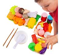 Juguete para barbacoa para niños, juego de rol para cocina, juego de barbacoa, juego de cocina cooperativo con verduras realistas para niños en edad preescolar