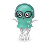 Juguete para bebés de calamares eléctricos Toy de Calamar de de Auto-Evoides para niños pequeños (Verde) (a)