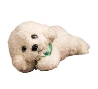 Juguete para cachorro relleno - Perro suave y esponjoso con PU premium, compañero para la decoración del hogar, peluche de coraje realista, golden retriever decorativo para el hogar