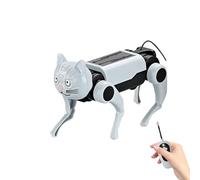 Juguete para cachorros con robot solar: dispositivo interactivo para perros inteligentes con IA, figura electrónica inteligente para mascotas | Divertido juguete de aprendizaje para niños y niñas, reu