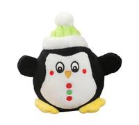 Juguete para Cachorros, Juguetes Navideños para Perros, Juguetes Chirriantes para Perros, Juguete de Peluche Masticable para Perros Pequeños, Pingüino