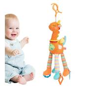 Juguete para cochecito de bebé - Juguete de cuna para niñas, figura de animal para el desarrollo visual, mordedor educativo portátil | Lindo sonajero musical para dormir de recién nacido