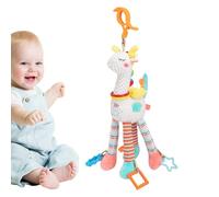 Juguete Para Cochecito - Juguetes Para Cuna Para Niña, Figura Animal De Desarrollo Visual, Mordedor Educativo Portátil | Lindo Sonajero Musical Compañero Para Dormir En La Guardería Del Recién