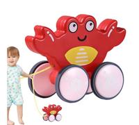 Juguete para empujar, Juguetes de tiro para 1 año - Juguetes de cuerda para tirar, Juguete Push-Pull en forma de animal | Juguete de educación temprana con ruedas de goma, juguete interactivo en