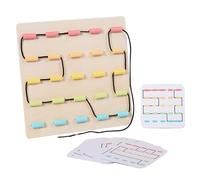 Juguete Para Enhebrar - Madera 22.5x22.4x2cm | Juguete Único Y Colorido Con Tablero De Cordones De Madera | Iluminación De Encordado De Tabla De Enhebrado | Juguetes De Cordones Para Educación De La P