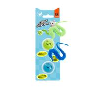 FOFOS | Juguete | Bolas con Cola Flexible Que Brillan en la Oscuridad (Pack 2) - para Gatos