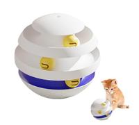Juguete para gato de bola, pista de pelota para gatos | Divertida pista de gato para gatitos | Bandeja giratoria de torre de bola de gato, juguetes de entretenimiento para gatos, juguete de