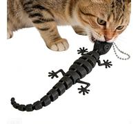 Juguete para Gato Lagartija,Juego Divertido Animado Interactivo para Gatos | Juguetes que Estimulan a los Felinos,para Uso en Casa Interior Exterior, Entrenamiento, Evita el Aburrimiento, Estimulación