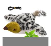 Juguete para Gato pájaro con latidos - Animal de compañía Realista eléctrico Interactivo, Juguete para Gato gorrión a Distancia | para Hacer Ejercicio contra el aburrimiento de los de Pequeña,