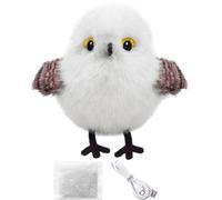 Juguete para Gatos con Forma de pájaro Que aletea y se Recarga, Juguete Interactivo Que chirría y aletea para Mascotas, Activado por Toque con Sonidos de pájaro realistas (sin Volar) B