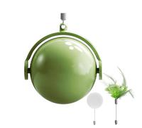 Juguete para Gatos con Ruedas, Juguete Interactivo para Evitar obstáculos, Pelota de Ejercicio para Mascotas con Plumas, para Gatos pequeños, Mascotas, Perros, Ejercicio de del aburrimiento al