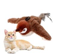Juguete para gatos de alas aleteando, herramienta de gorrión con hierba gatera, equipo para mascotas de 28 x 18,5 cm/26 x 21 cm/30 x 27,5 cm, interactivo y atractivo para una diversión sin fin con un