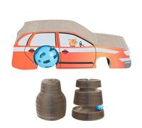Juguete para gatos de cartón - Tabla de rascar para gatos, bandeja giratoria de cartón ondulado reciclable | Pista de de poste de rascar para gatos, juguetes de gato de cartón acordeón de tabla