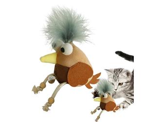 Juguete para Gatos de Pájaro Que Canta,Pájaro con Trino y Hierba Gatera para Morder - Suministros para Mascotas Juegos de Interior para Entrenamiento Ejercicio y Enriquecimiento