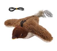 Juguete para Gatos Flying Bird | Juego eléctrico Interactivo para Mascotas - Control Remoto eléctrico con alas aleteando Gato Juguete pájaro - para dentición Ejercicio aburrimiento Interior