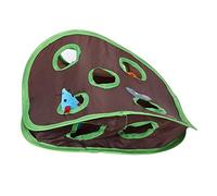 Juguete para Gatos Hide and Seek, Juguetes para Gatos para Gatos de Interior, Juguete Rompecabezas para Gatos, 9 Orificios para Ratón, Poliéster, Juguetes de Inteligencia para