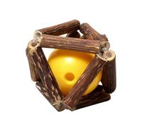 Juguete para gatos - Rodillo para masticar de 1,89 pulgadas | Accesorio para morder de madera: juguete de dentición interactivo natural con sonido rodante para y gatos, ideal para mantener act