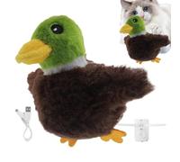 Juguete para gatos simulado que pita - Juguete para gatos que golpea las alas | Juguete para gatos Floppy Bird | Juguete interactivo para gatos con alas, vuelo automático