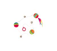 Juguete para gatos Trixie Rainbow Balls con banda elástica | Paquete de 3