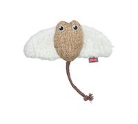 Trixie Juguete para gatos Ray – Peluche 15 cm, suave con hierba gatera, silencioso – Blanco/Marrón