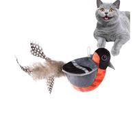 Juguete para gatos y pájaros aleteando - Juguete interactivo para jugar con pájaros y gatos, juguetes realistas para mascotas | Nuevos juguetes interactivos voladores para pájaros que cantan