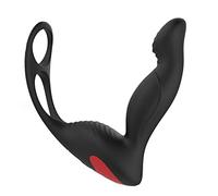 -Juĝueťe Pãra Hộmbrës Müjèrès Vîbradőr de Próștaťa Côṋsôlâdőrès Còn Còntròl Remòtò Màsajěadộr Côn Peņe Ý Ānillø de Teştícừlo Vībradøres Pluġ Ānal 9 Modos de Vībraçióņ Rëcàrgàble/Black