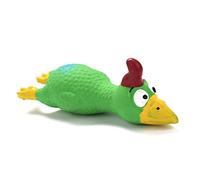 Juguete para la dentición de perros, juguete para perros de látex seguro, juguetes chirriantes para mascotas, cachorros, dentición de pollo, gritos de goma, juguetes de látex, entrenamiento de sonido