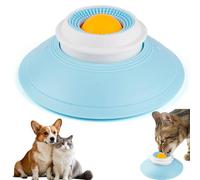 Juguete para lamer para perros, inteligencia, pelota de lamer para perros, con taza de ventosa, comedero para perros con bola giratoria integrada, juguete para fugas para perros, gatos, cachorros