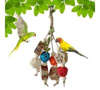 Juguete para Loros: De, Entrenador De Mordeduras De Aves Vibrante, Kit De Ejercicios Dentales De Especies Grandes | Escenario De Estimulación del Hábitat Interior para Mascotas Cacatúa