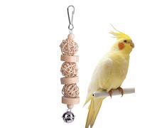 Juguete para loros, juguete para loros para pájaros grandes, juguete triturador de jaula de ratán, juguete de entrenamiento para pájaros pequeños, medianos y grandes, adecuado para todo tipo de aves