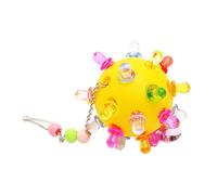 Juguete para loros, juguete para loros para pájaros medianos - Planet Design Shotet Juguete para masticar, entrenamiento Forager Ball Relief Langeweile Jaula Accesorios con campana para cockatiels y