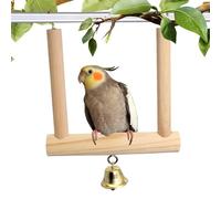 Juguete para loros - Perch | Juguete para pájaros | Soporte para loros | Juguete para pájaros | Swing | Jaula de juguete | Cage Playstand Wood Bird Play Gym Swing para tortolitos pequeño periquito